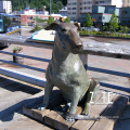 China beautiful classic bronze copper dog sculpture for garden decoration